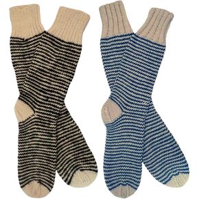 Gamboa Alpaca Striped Socks for Men and Women Wool Winter Warm Unisex Sock in Saudi Arabia