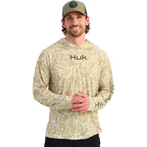 HUK mens Airweight Hoodie, Lightweight Performance Long Sleeve Pullover With Upf Sun Protection in Kuwait