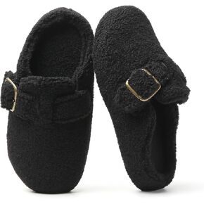 Tilocow Clogs for Women Casual Slippers Fuzzy Memory Foam Soft Shoes Ladies Slip On House Footwear in Kuwait