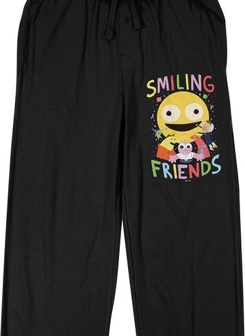 Bioworld Smileing Friends بنطال بيجامة أسود للنوم in Kuwait