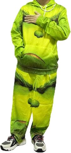 الرجال البلوز الأخضر الأعلى بانت هوديي عيد الهالوين البلوز in Kuwait