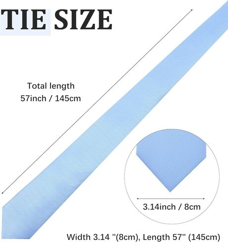 Blue Ties for Men, Light Blue Ties Satin 3.15 Inch Solid Color Necktie, Business & Wedding Tie, Classic Formal Skinny Tie for Men, Elegant Grayblue Neckwear in Kuwait