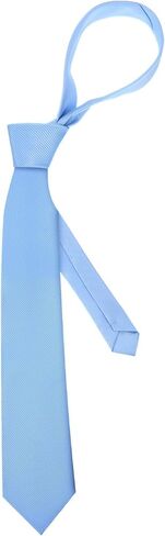 Blue Ties for Men, Light Blue Ties Satin 3.15 Inch Solid Color Necktie, Business & Wedding Tie, Classic Formal Skinny Tie for Men, Elegant Grayblue Neckwear in Kuwait