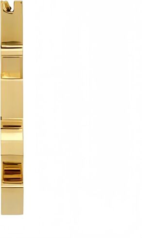 أقراط BUENAVO الذهبية المتأرجحة، تصميم الحروف الفاخرة وقلادة مستطيلة ثلاثية الأبعاد، مجوهرات نسائية عصرية in Kuwait