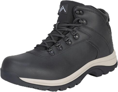 CC-Los Men's Snow Boots | Winter Waterproof Hiking Boot | Segmented Insulation Warm Fur Lined | Black Size 7-13 in Kuwait