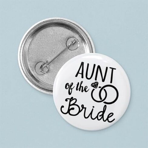 CafePress Aunt Of The Bride دبوس زر صغير مستدير مقاس 1 بوصة in Kuwait