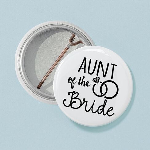 CafePress Aunt Of The Bride دبوس زر صغير مستدير مقاس 1 بوصة in Kuwait