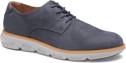 Johnston & Murphy Men's Larkin Plain Toe Lace-Up Oxford, Navy Nubuck, 11.5 M in Saudi Arabia