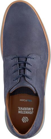 Johnston & Murphy Men's Larkin Plain Toe Lace-Up Oxford, Navy Nubuck, 11.5 M in Saudi Arabia