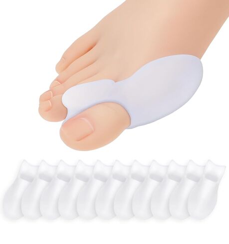 12 Pcs Bunion Pads for Bunion Relief, Bunion Pads 1/2 Inch Thick Bunions Pad with Gel Shield & Toe Separator, Pain Relief for Big Toe, Men & Women in Kuwait