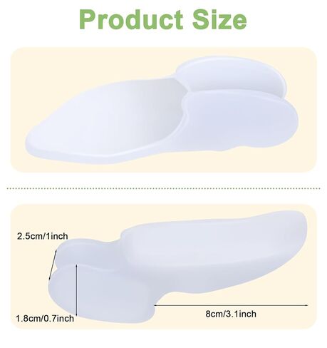12 Pcs Bunion Pads for Bunion Relief, Bunion Pads 1/2 Inch Thick Bunions Pad with Gel Shield & Toe Separator, Pain Relief for Big Toe, Men & Women in Kuwait