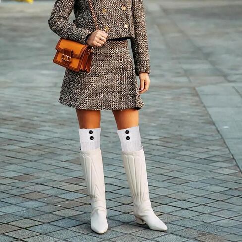 3 Pairs Womens Winter Boot Socks Loritta Crochet Knitted Boot Cuffs Short Leg Warmers Topper Sock for Girls Women in Saudi Arabia
