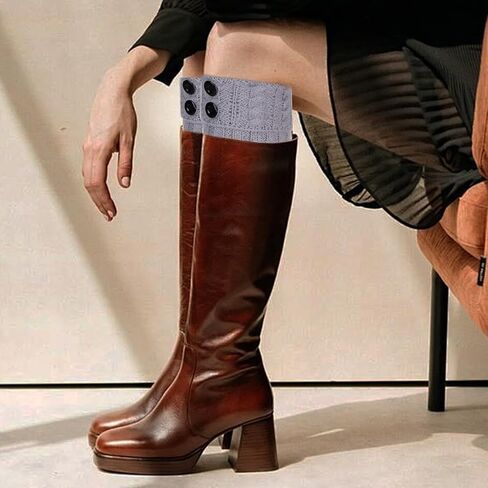 3 Pairs Womens Winter Boot Socks Loritta Crochet Knitted Boot Cuffs Short Leg Warmers Topper Sock for Girls Women in Saudi Arabia