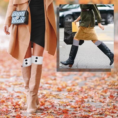 3 Pairs Womens Winter Boot Socks Loritta Crochet Knitted Boot Cuffs Short Leg Warmers Topper Sock for Girls Women in Saudi Arabia