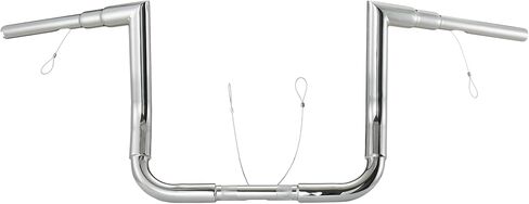 10" Rise Handlebars 1-1/2" Bagger Ape Hangers for Harley 1996-2023 Street Glide FLHX/Electra Glide FLHT/Ultra Limited FLHTK/Tri-Glide FLHTCUTG Models, Right Angle Bar Style, Black in Kuwait