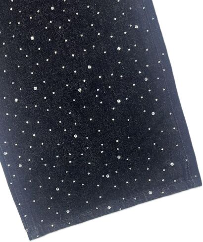 Men's Rhinestone Jeans Baggy Y2K Loose Fit Wide Leg Sparkly Bling Glitter Denim Pants for Streetwear in Saudi Arabia