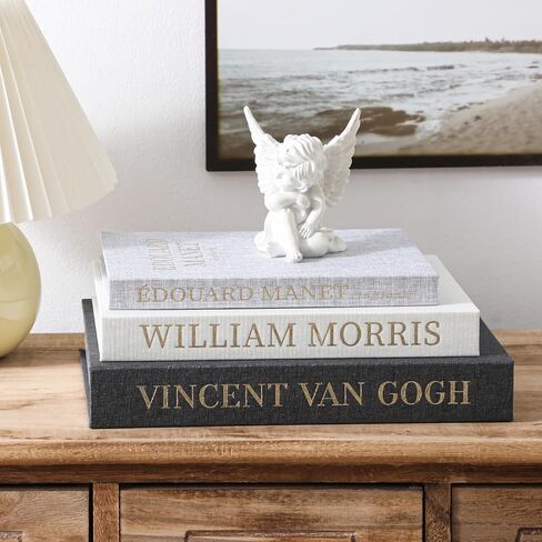 Decorative Books for Home Decor - Set of 3 Linen Fake Books for Decoration Aesthetic Faux Book for Coffee Table Decor, Bookshelf and Mantel Shelf Decor, Hidden Storage with Magnetic Closure in Saudi Arabia