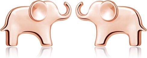 S925 Sterling Silver Lovely Elephant Stud Earring Jewelry for Women in Kuwait
