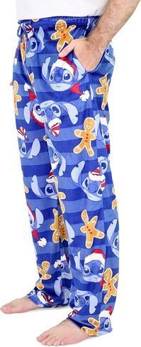سراويل Disney Lilo and Stitch Pj للرجال، سراويل بيجامات من الصوف Lilo and Stitch، Holiday Disney Pjs للنساء والرجال، S-M-L-XL in Kuwait