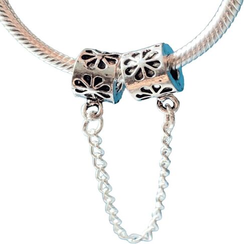 سلسلة أمان أصلية من الفضة الإسترليني عيار 925 لأساور باندورا، سوار مطلي بالفضة، سوار قابل للتعديل الطول، أساور لسحر باندورا in Kuwait