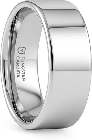 Thorsten SPARTAN | Flat Tungsten Rings for Men | Tungsten | Comfort Fit Wedding Ring Band - 2mm to 12mm in Saudi Arabia