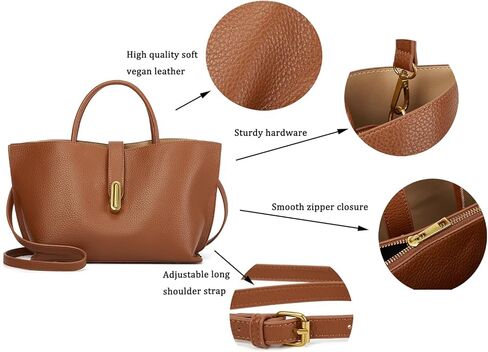 Women Vegan Leather Tote Bucket Bags Y2K Trendy Large Vintage Hobo Purses Shoulder Handbags in Saudi Arabia