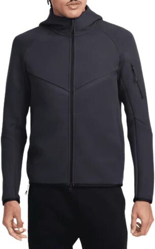 هودي Nike Tech للرجال بسحاب كامل Windrunner - مقاس متوسط ​​أسود/أنثراسيت in Saudi Arabia