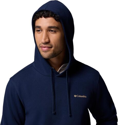 Columbia Mens Trek Graphic Hoodie, Collegiate Navy/Meadowland, X-Large in Saudi Arabia