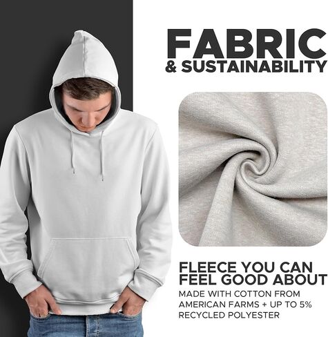Unisex Pullover Hoodie – Soft Cotton Blend Fleece Sweatshirt for Men & Women, Warm Cozy Hoodie for Everyday Casual Wear in Saudi Arabia