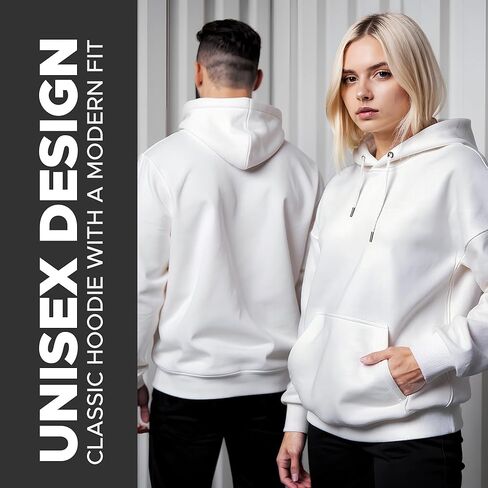 Unisex Pullover Hoodie – Soft Cotton Blend Fleece Sweatshirt for Men & Women, Warm Cozy Hoodie for Everyday Casual Wear in Saudi Arabia