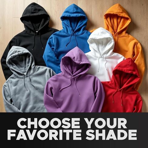 Unisex Pullover Hoodie – Soft Cotton Blend Fleece Sweatshirt for Men & Women, Warm Cozy Hoodie for Everyday Casual Wear in Saudi Arabia
