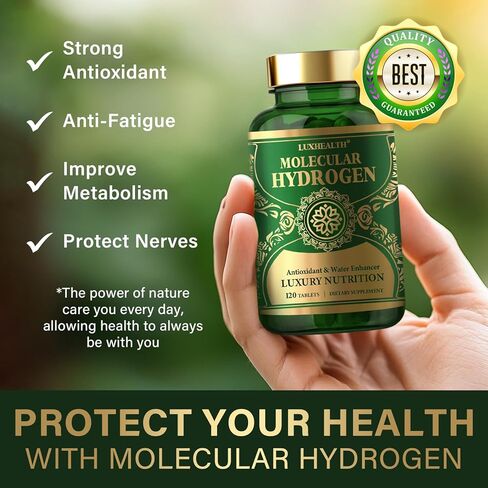 Hydrogen Water Tablets, 12 PPM Hydrogen Tablets for Drinking Water,120 Count Mini Tabs with Magnesium, Daily Energy & Electrolyte Balance in Saudi Arabia