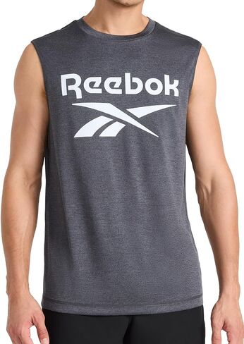 حذاء Reebok Apparel للرجال ذو شعار كبير، لون أسود منقط in Kuwait
