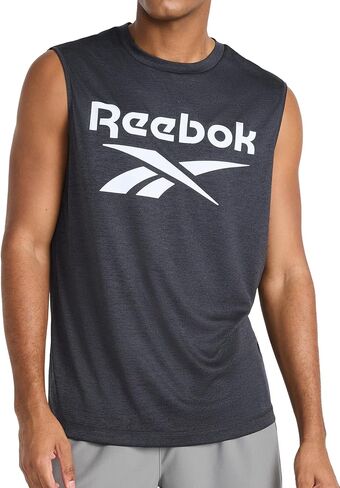 حذاء Reebok Apparel للرجال ذو شعار كبير، لون أسود منقط in Kuwait