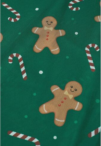 CHICWISH Women Christmas Gingerbread Man Green Mesh Tulle Midi Skirt A-Line High Waist Flowy Holiday Party Skirts in Saudi Arabia
