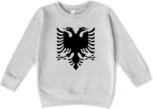 Albanian Eagle Double Headed Flag Sweatshirt for Infant and Toddler in Saudi Arabia