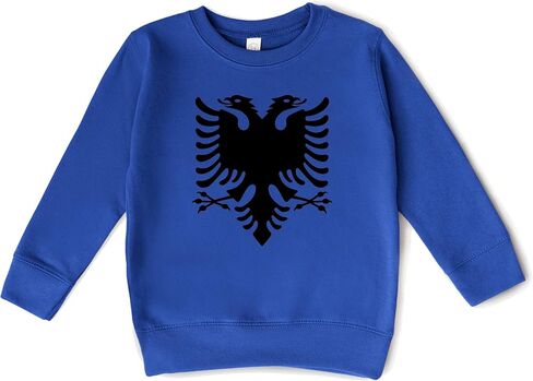 Albanian Eagle Double Headed Flag Sweatshirt for Infant and Toddler in Saudi Arabia