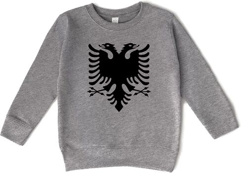 Albanian Eagle Double Headed Flag Sweatshirt for Infant and Toddler in Saudi Arabia