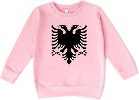 Albanian Eagle Double Headed Flag Sweatshirt for Infant and Toddler in Saudi Arabia