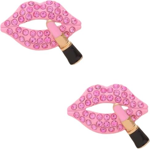 Lips PVC and Metal Shoe Charms for Crocs Love Shoe Decoration Charms Lips Decoration for Crocs in Saudi Arabia