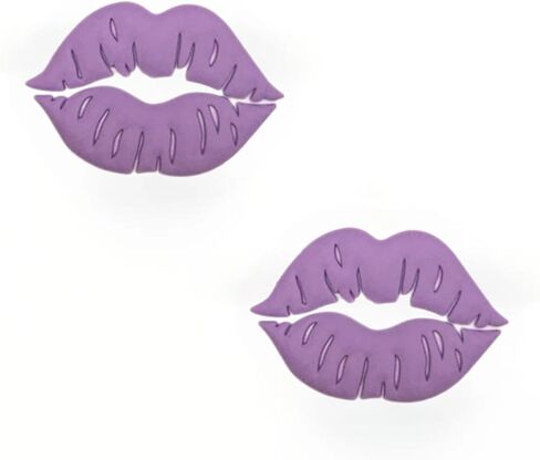 Lips PVC and Metal Shoe Charms for Crocs Love Shoe Decoration Charms Lips Decoration for Crocs in Saudi Arabia