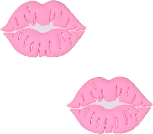 Lips PVC and Metal Shoe Charms for Crocs Love Shoe Decoration Charms Lips Decoration for Crocs in Saudi Arabia