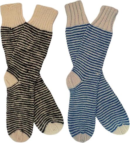 Gamboa Alpaca Striped Socks for Men and Women Wool Winter Warm Unisex Sock in Saudi Arabia
