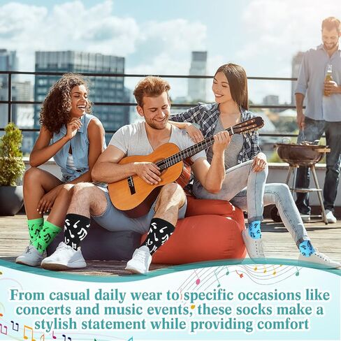 Toulite 12 Pairs Socks Series Crew Novelty Socks Cute Gifts for Woman men in Saudi Arabia