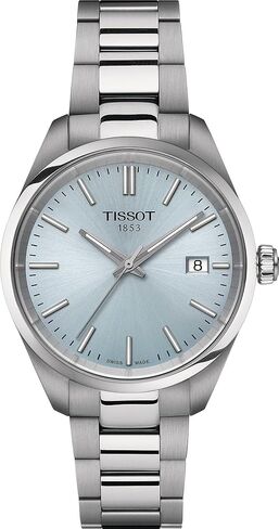 Tissot Unisex Tissot PR 100 34mm 316L Stainless Steel case Quartz Watches, Grey, Stainless Steel, 16 (T1502101135100) in Saudi Arabia