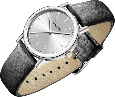 Watches for Women Crystal Accented Fashion Watch with Leather Band Gifts for Women in Saudi Arabia