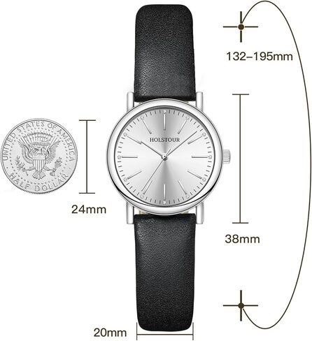 Watches for Women Crystal Accented Fashion Watch with Leather Band Gifts for Women in Saudi Arabia