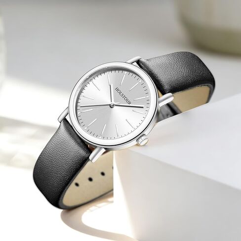 Watches for Women Crystal Accented Fashion Watch with Leather Band Gifts for Women in Saudi Arabia