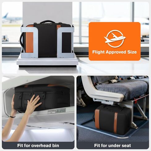 Smart Suitcase-style Laptop Backpack, 25L / 35L Practical Travel Bag for Work, Leisure & Flight, Luggage-Style Commuter Pack (Black, 25L) in Saudi Arabia
