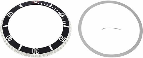 إطار وإدخال Ewatchparts متوافق مع ساعة رولكس صبمارينر 40 مم 16808,16610,16613 من الفولاذ المقاوم للصدأ باللون الأسود in Kuwait